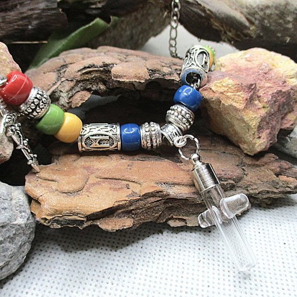 KIDS VIKING CROSS CREMATION ASH HOLDER STAINLESS STEEL NECKLACE - Picture 7 of 10